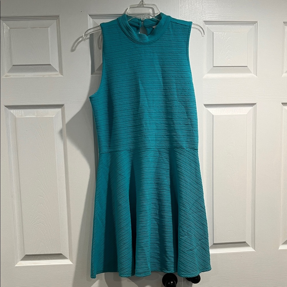 Decree Turquoise Sleeveless Mini Dress
